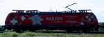 BR 185/20779/db-railion-logistics-br-185-mit DB Railion Logistics BR 185 mit Werbung fr die Schweiz.(Martin)