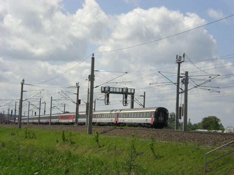 EC von Hamburg-Altona nach Chur. Hier zwischen Rastatt und Baden-Baden (Thomas)